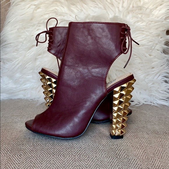 Bamboo “Radical” Open-Toe Booties - Picture 4 of 8